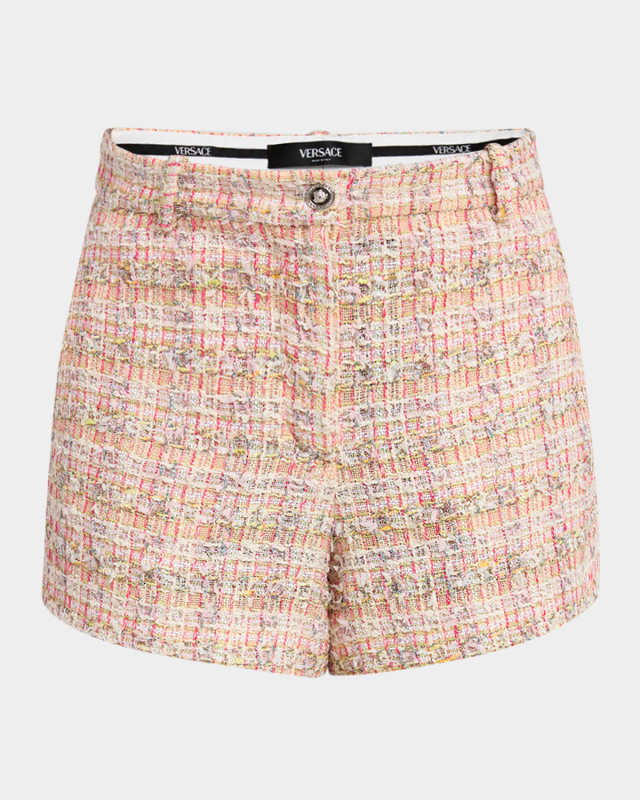 Metallic Fancy Eyelash Tweed Shorts